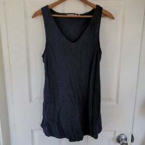 Soft Surroundings Navy Silk Tank